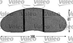 Комплект тормозных колодок (VALEO: 541652)