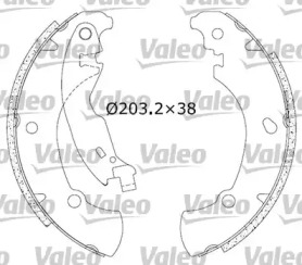 Комлект тормозных накладок (VALEO: 553900)