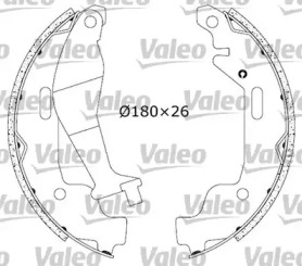 Комлект тормозных накладок (VALEO: 553870)