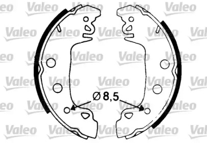 Комлект тормозных накладок (VALEO: 562043)