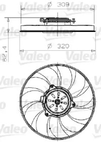 Вентилятор (VALEO: 696001)