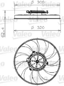 Вентилятор (VALEO: 696002)