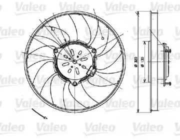 Вентилятор (VALEO: 696082)