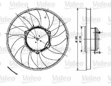 Вентилятор (VALEO: 696083)