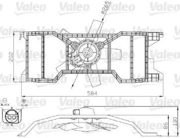 Вентилятор (VALEO: 696277)