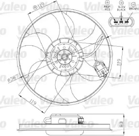 Вентилятор (VALEO: 696280)