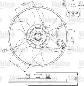 Вентилятор (VALEO: 696284)