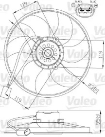 Вентилятор (VALEO: 696287)