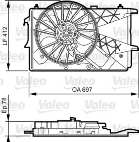 Вентилятор (VALEO: 696373)