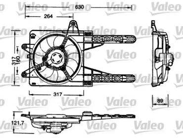 Вентилятор (VALEO: 698178)