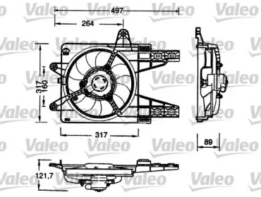 Вентилятор (VALEO: 698179)