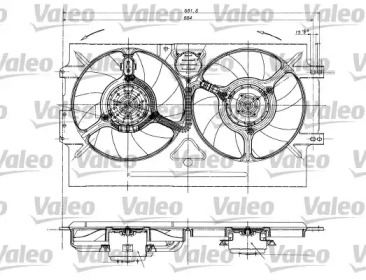 Вентилятор (VALEO: 698322)