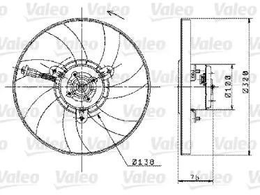 Вентилятор (VALEO: 698358)