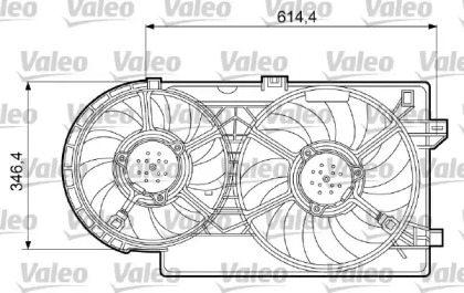 Вентилятор (VALEO: 698409)