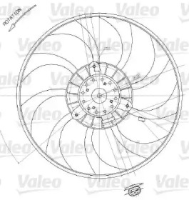 Вентилятор (VALEO: 698412)