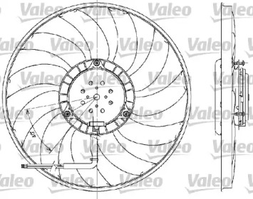 Вентилятор (VALEO: 698609)