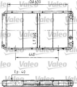 Теплообменник (VALEO: 730003)