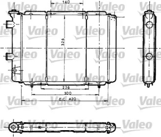 Теплообменник (VALEO: 730012)