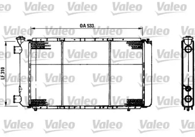 Теплообменник (VALEO: 730021)