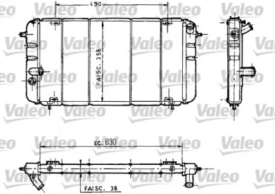 Теплообменник (VALEO: 730032)