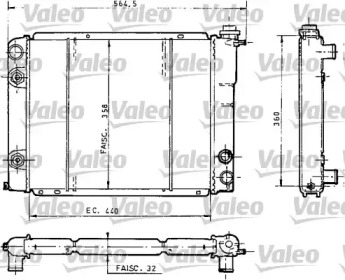 Теплообменник (VALEO: 730035)