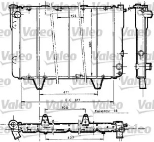 Теплообменник (VALEO: 730036)