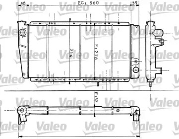 Теплообменник (VALEO: 730054)