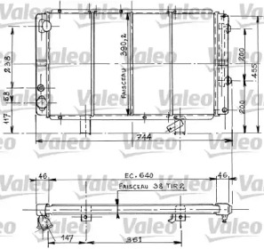 Теплообменник (VALEO: 730058)