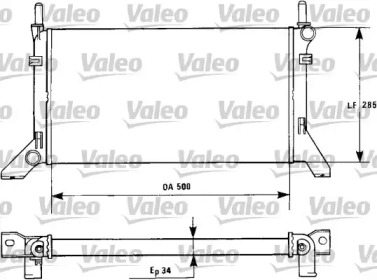 Теплообменник (VALEO: 730122)