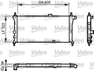 Теплообменник (VALEO: 730125)