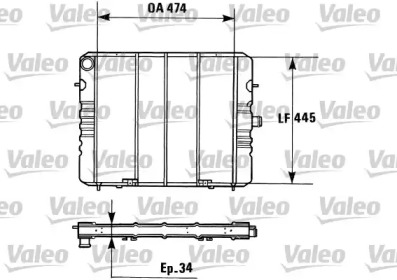 Теплообменник (VALEO: 730161)