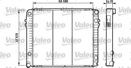 Теплообменник (VALEO: 730308)