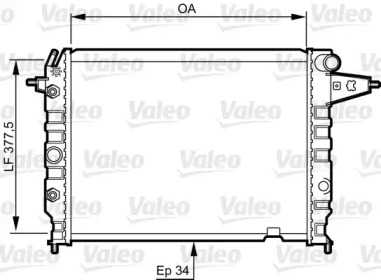 Теплообменник (VALEO: 730395)