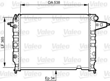 Теплообменник (VALEO: 730396)