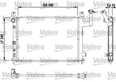 Теплообменник (VALEO: 730404)