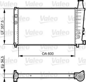 Теплообменник (VALEO: 730494)