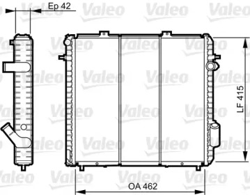 Теплообменник (VALEO: 730502)