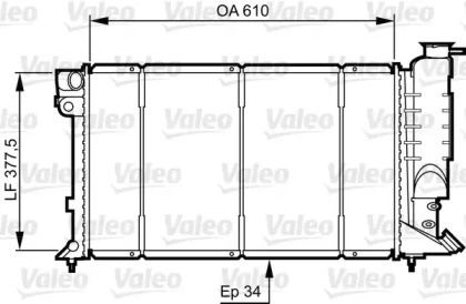 Теплообменник (VALEO: 730507)