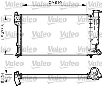 Теплообменник (VALEO: 730508)