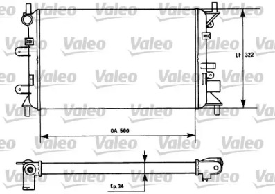 Теплообменник (VALEO: 730857)