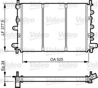 Теплообменник (VALEO: 730858)