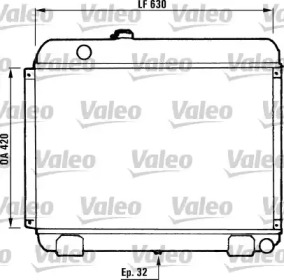 Теплообменник (VALEO: 730881)