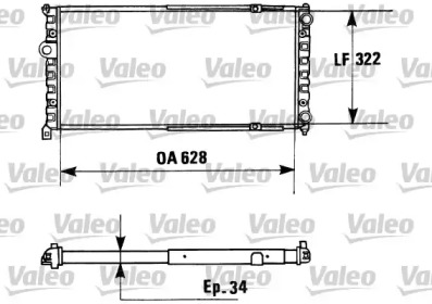 Теплообменник (VALEO: 730945)