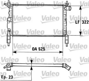 Теплообменник (VALEO: 730975)