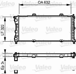 Теплообменник (VALEO: 730981)