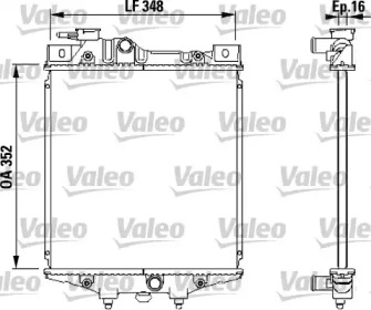 Теплообменник (VALEO: 731020)