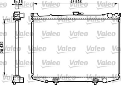 Теплообменник (VALEO: 731085)