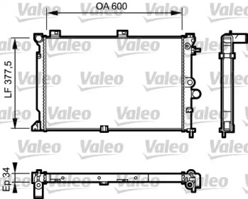 Теплообменник (VALEO: 731170)