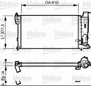 Теплообменник (VALEO: 731176)