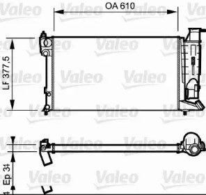 Теплообменник (VALEO: 731180)